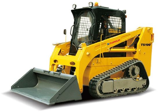 74KW Track Skid Steer Loader TS100 อุปกรณ์ก่อสร้างสกิดสเตียร์